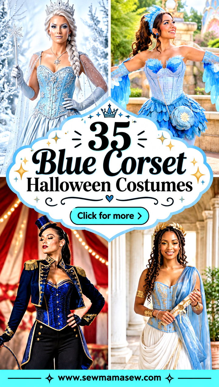 35 Blue Corset Halloween Costumes - 35 Blue Corset Halloween Costumes