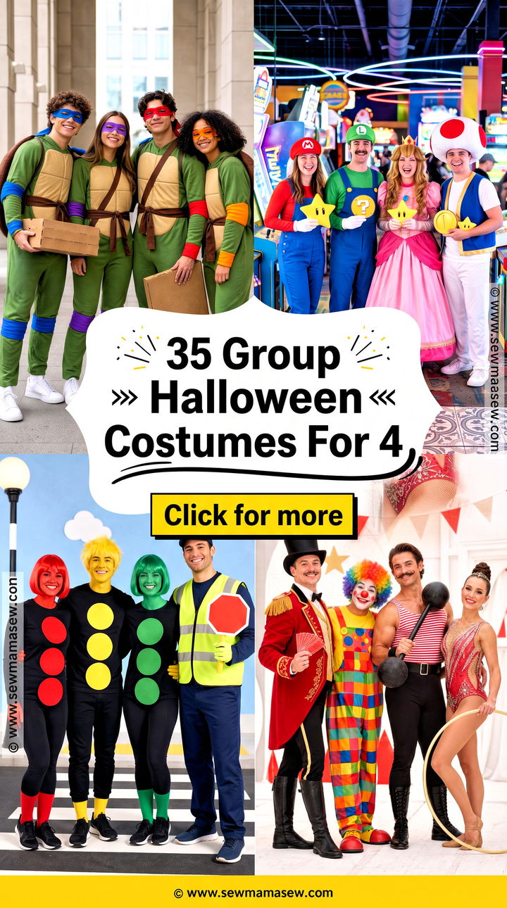 35 Group Halloween Costumes For 4 - 35 Group Halloween Costumes For 4