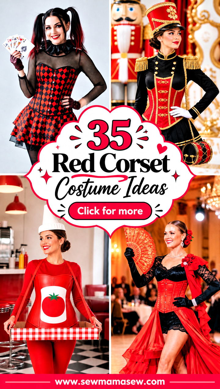 35 Red Corset Costume Ideas - 35 Red Corset Costume Ideas