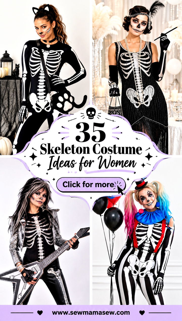 35 Skeleton Costume Ideas for Women - 35 Skeleton Costume Ideas for Women