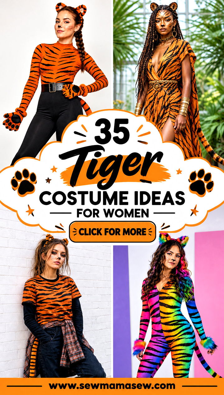 35 Tiger Costume Ideas for Women - 35 Tiger Costume Ideas for Women