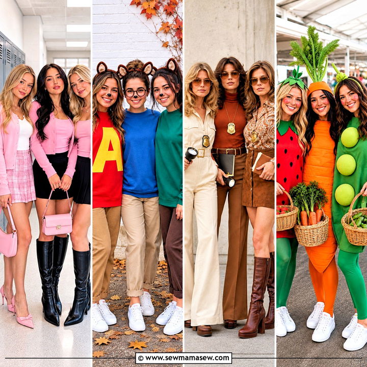 35 Trio Outfits Halloween Fans Can Try for Fun Squad Looks
