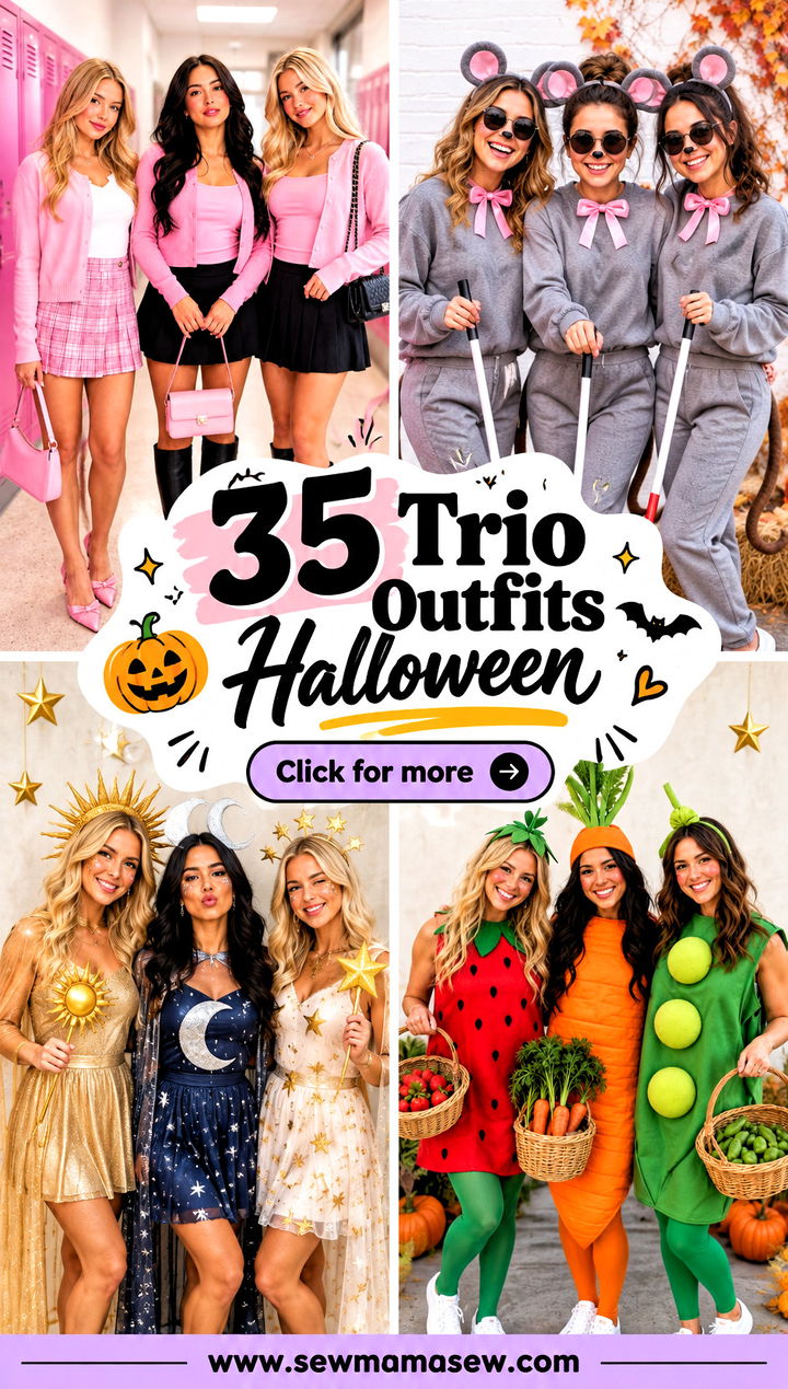 35 Trio Outfits Halloween - 35 Trio Outfits Halloween