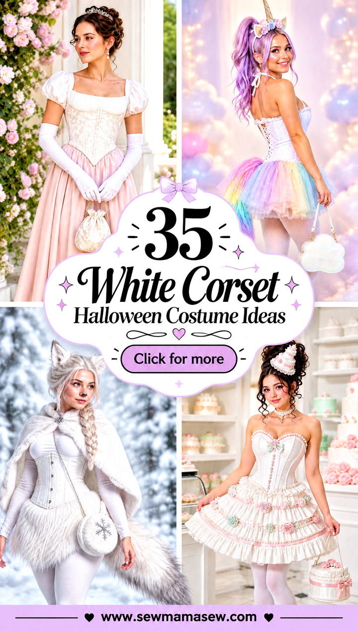 35 White Corset Halloween Costume Ideas - 35 White Corset Halloween Costume Ideas