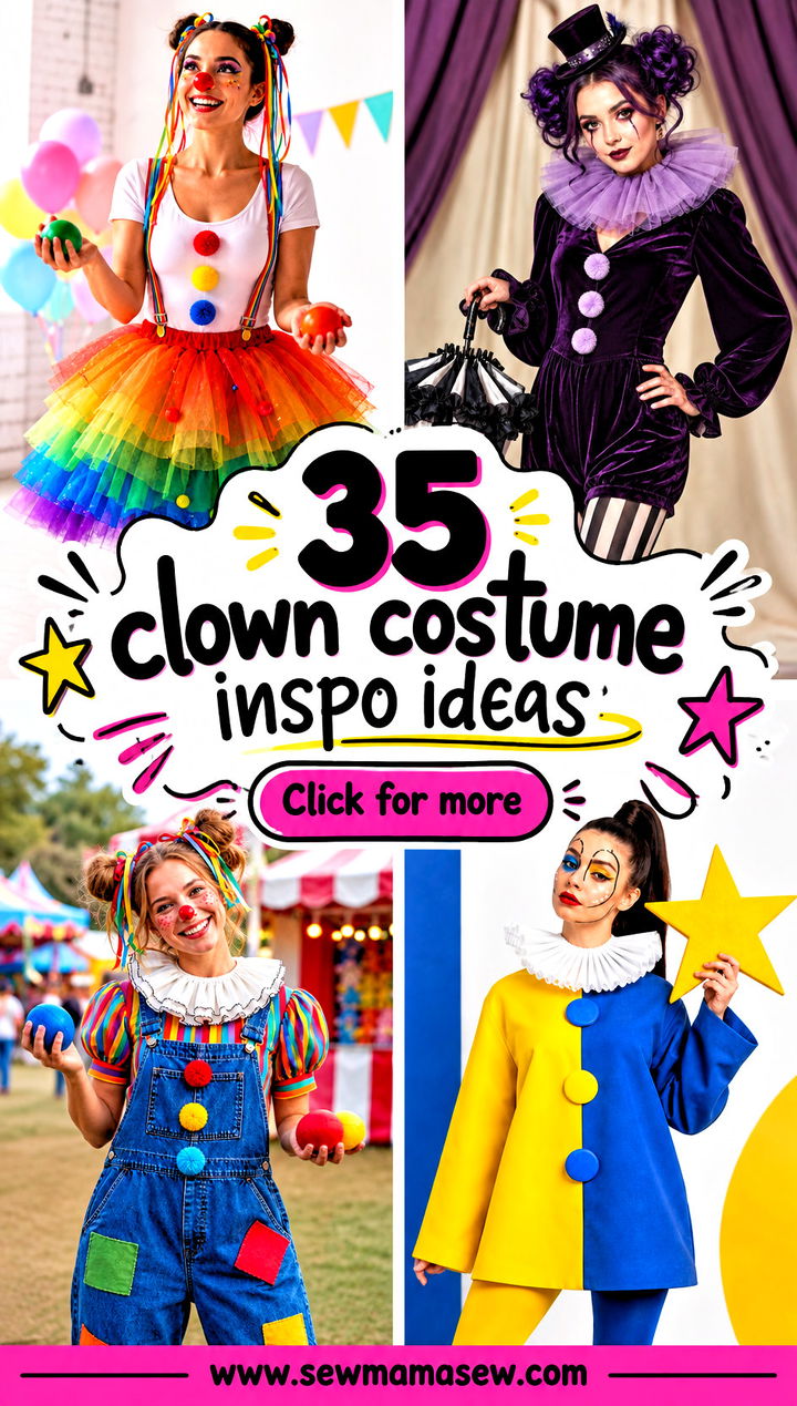 35 clown costume inspo ideas - 35 clown costume inspo ideas