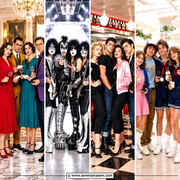 35 costumes for 4