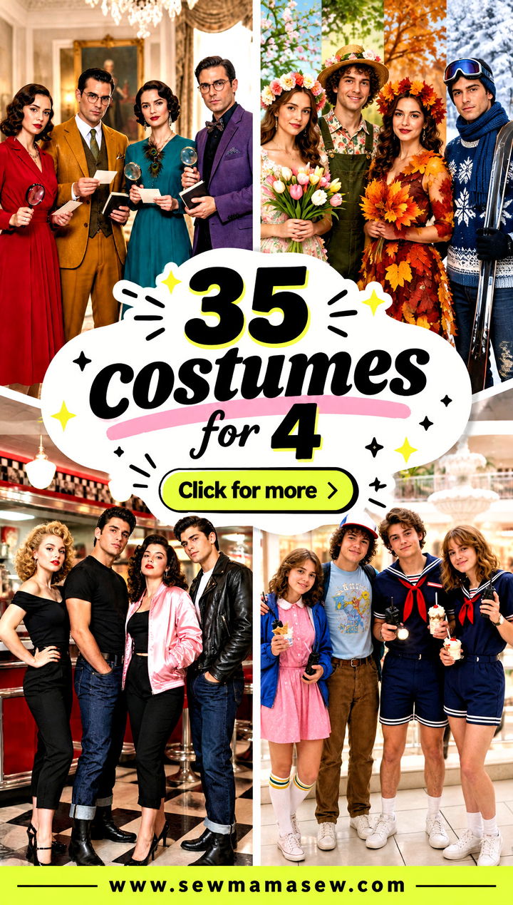 35 costumes for 4 - 35 costumes for 4