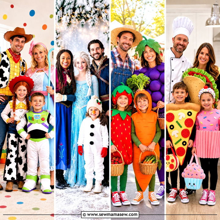 35 family of four halloween costumes