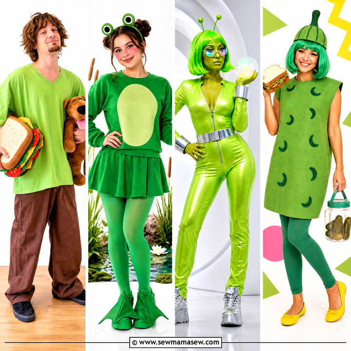 35 green halloween costumes