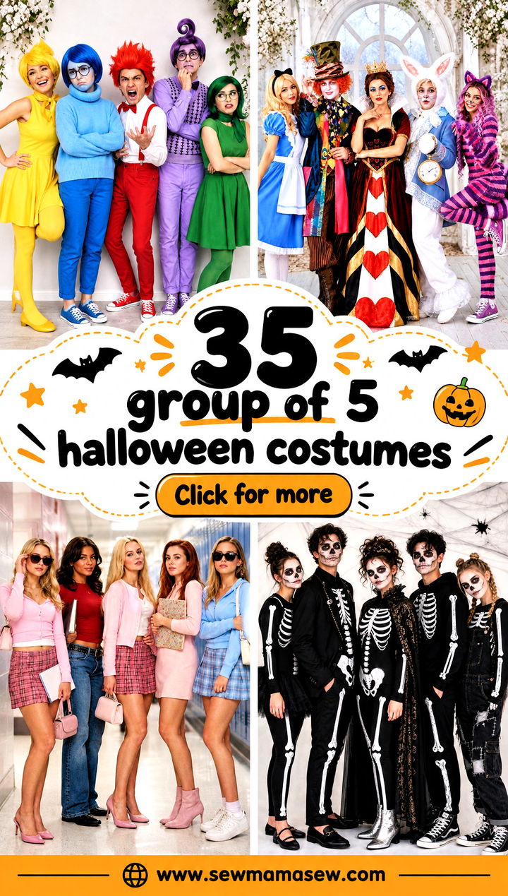 35 group of 5 halloween costumes - 35 group of 5 halloween costumes