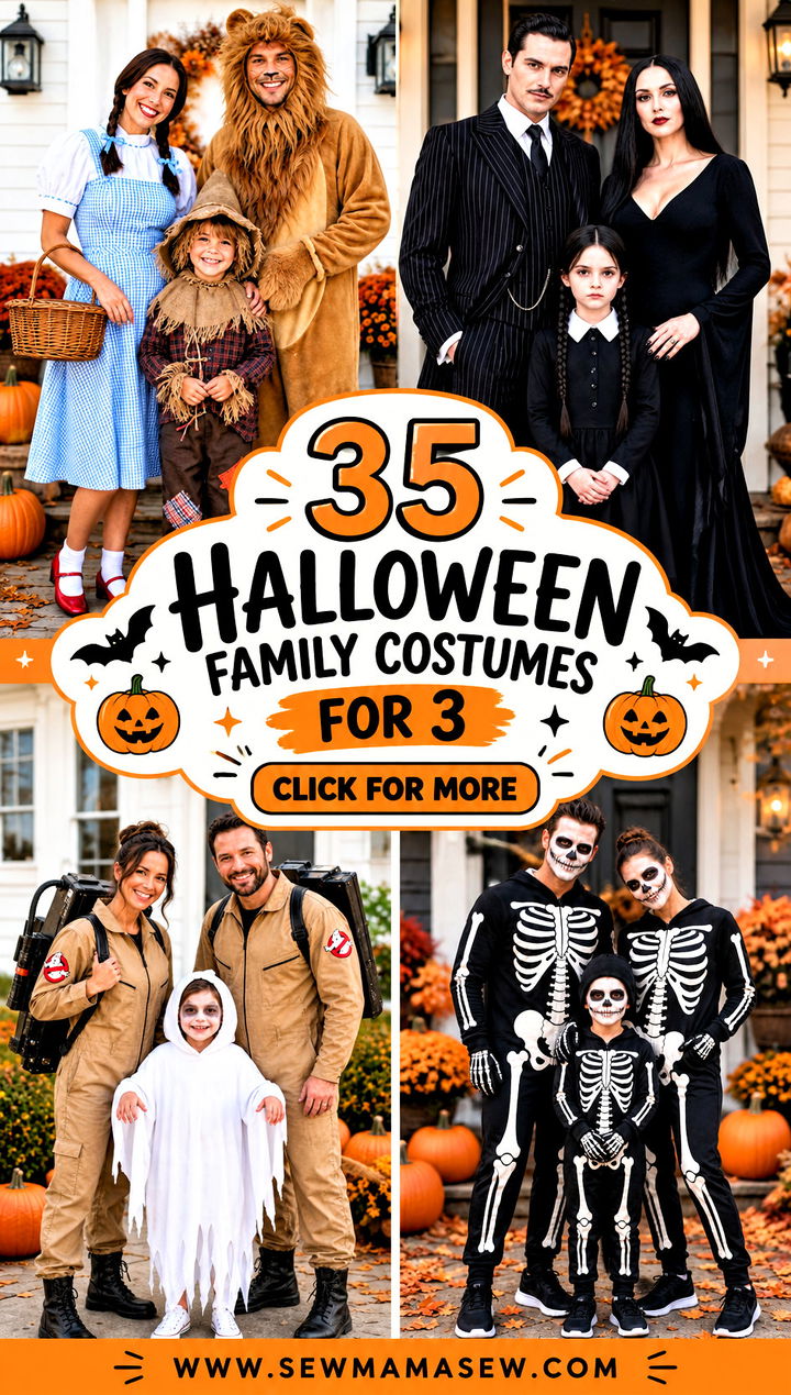 35 halloween family costumes for 3 - 35 halloween family costumes for 3