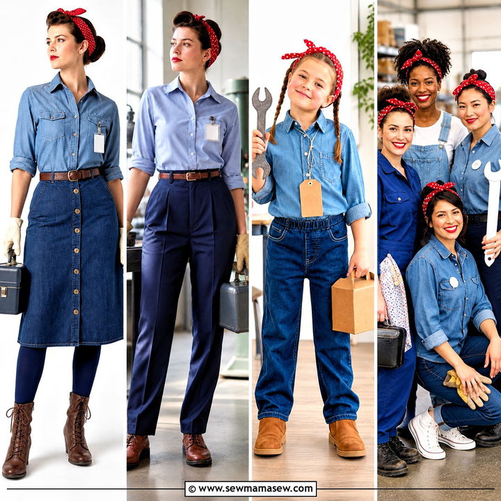 35 rosie the riveter costume ideas