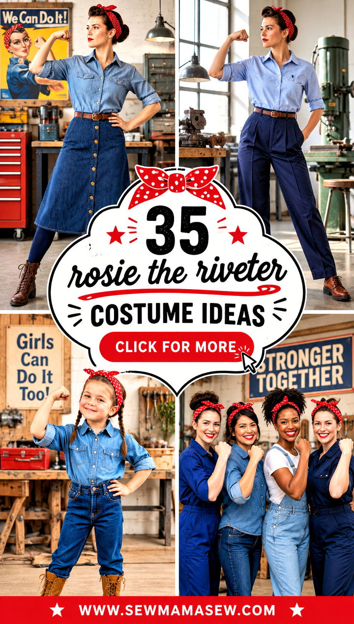 35 rosie the riveter costume ideas - 35 rosie the riveter costume ideas
