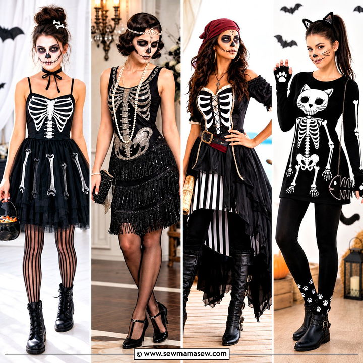 35 Skeleton Dress Ideas: Spooky-Chic Looks for Halloween
