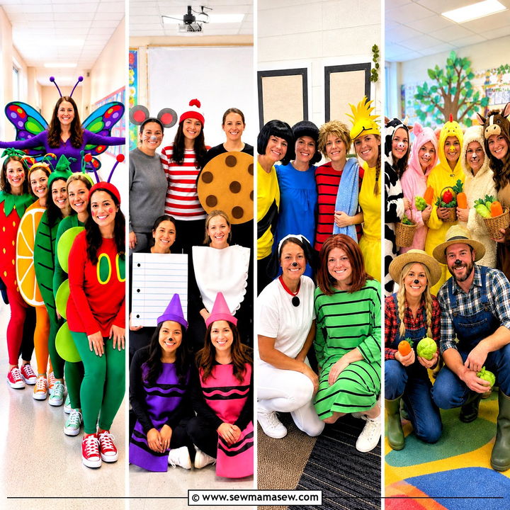 35 teacher halloween costumes group