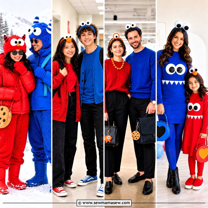 40 elmo and cookie monster costumes