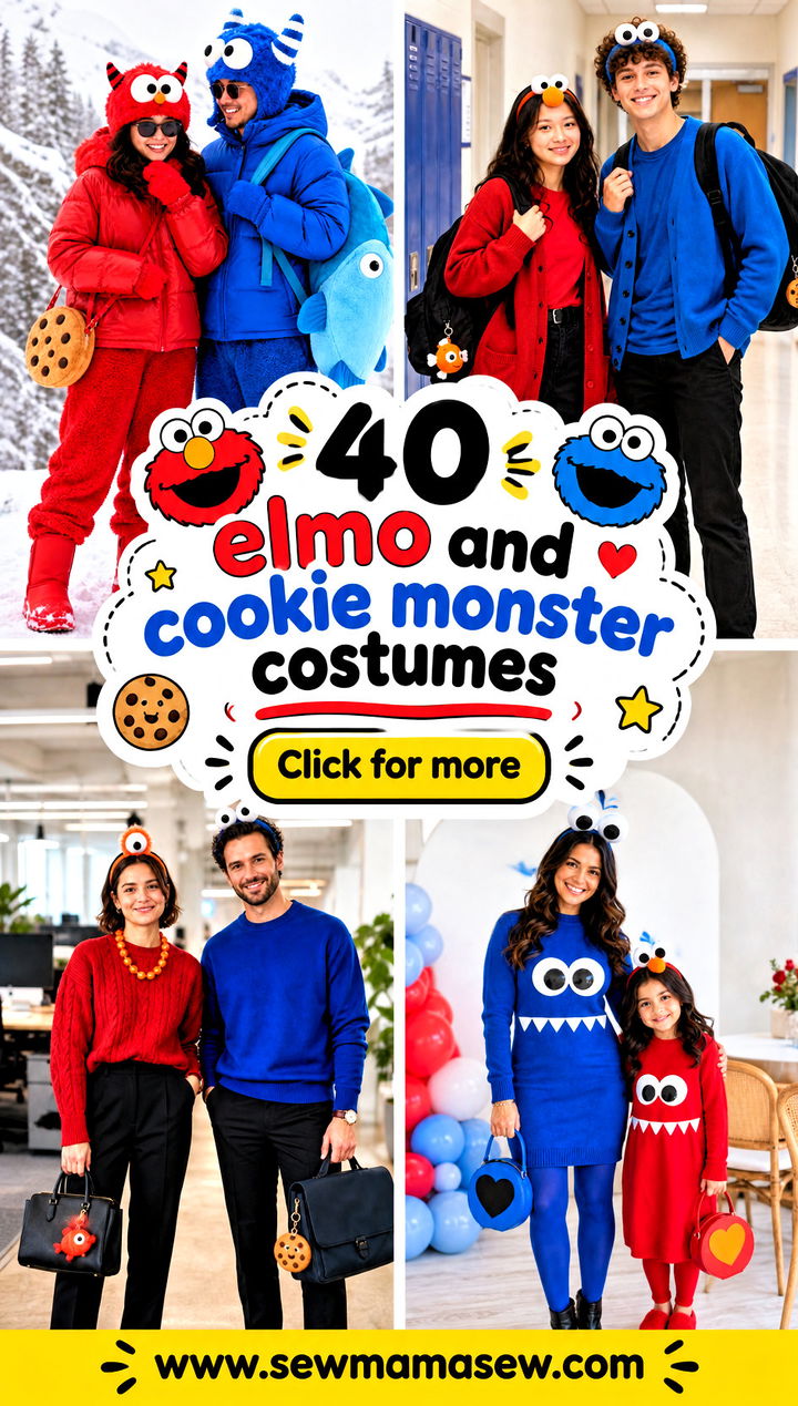 40 elmo and cookie monster costumes - 40 elmo and cookie monster costumes