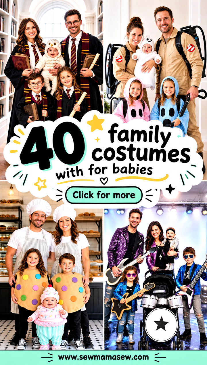 40 family costumes with for babies - 40 family costumes with for babies