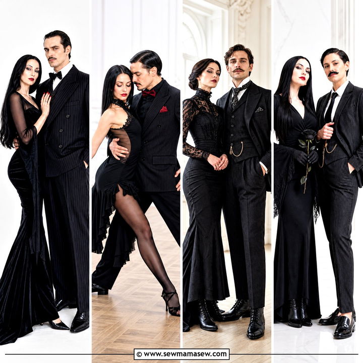 40 morticia and gomez addams costume ideas