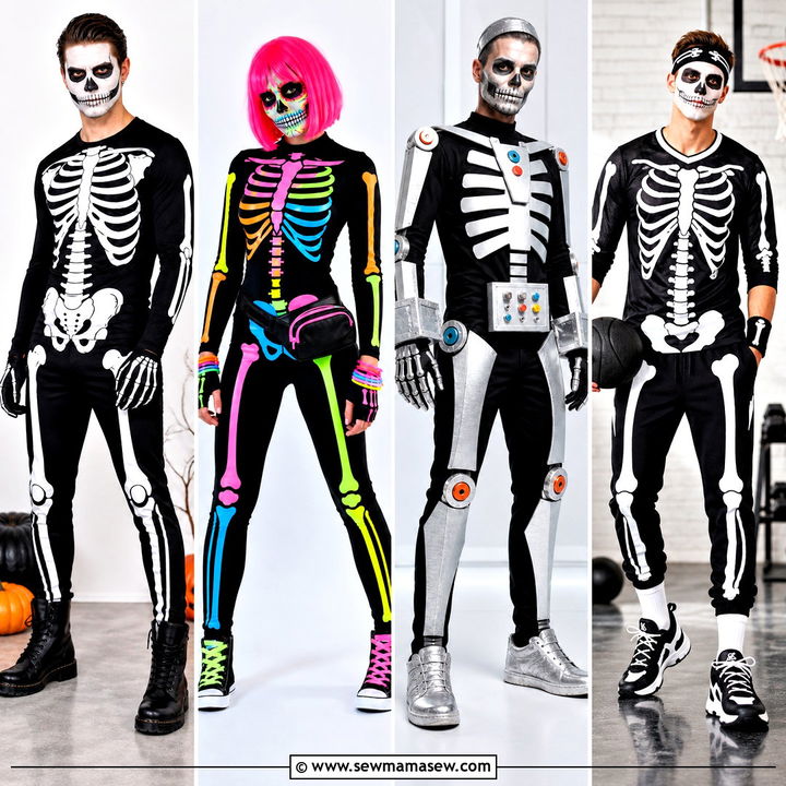 40 Skeleton Costume Ideas for a Spooky Halloween Party Look