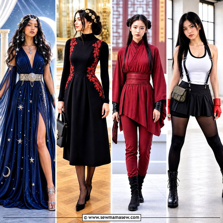 45 black hair halloween costumes