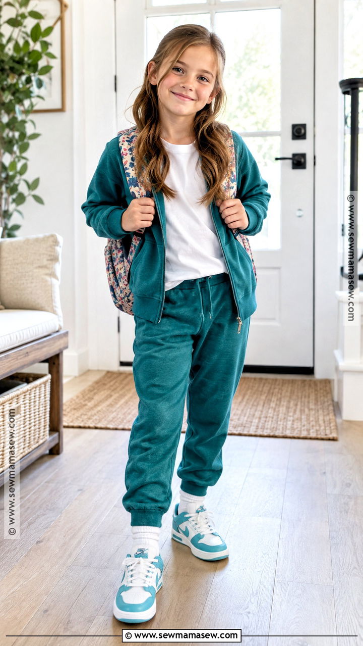 4th Grade Matching Sweatshirt And Joggers Outfit - 20 back to school outfits 4th grade for girls