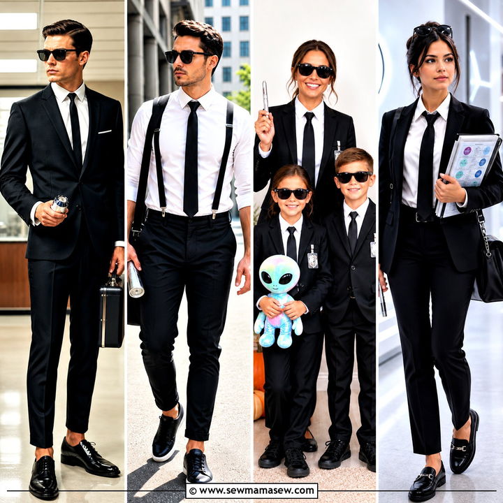 50 men in black costume ideas