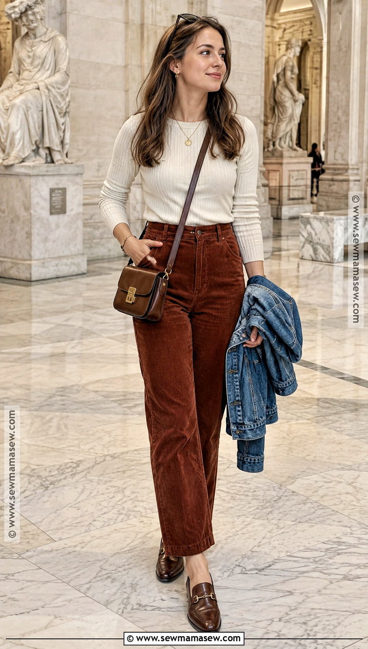 60 Degree Fall Outfit With Corduroy Pants - 25 60 degree weather outfit fall ideas