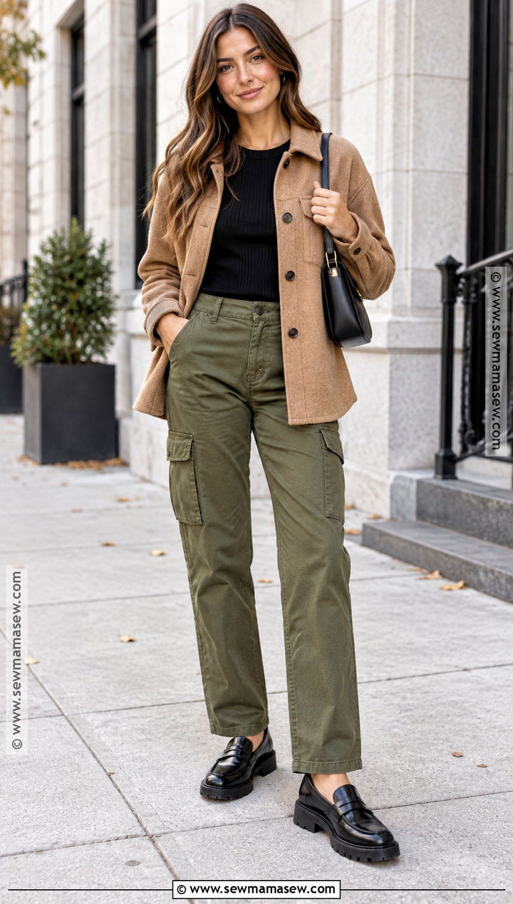 66 Degree Weather Shacket And Cargo Pants Outfit - 15 66 degree weather outfit fall ideas