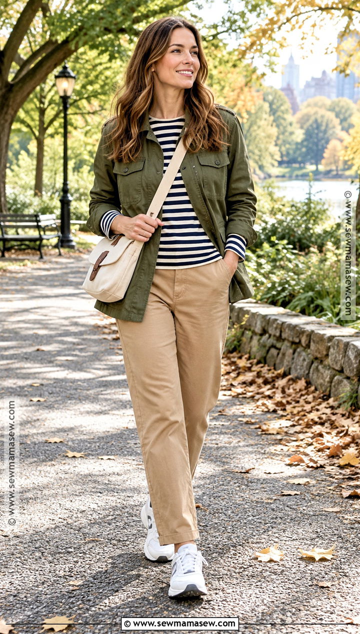 66 Degree Weather Utility Jacket And Chinos Outfit - 15 66 degree weather outfit fall ideas