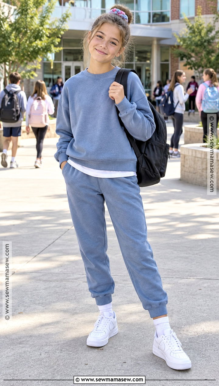 6th Grade Matching Sweatshirt And Joggers Outfit - 15 Back To School Clothes 6Th Grade