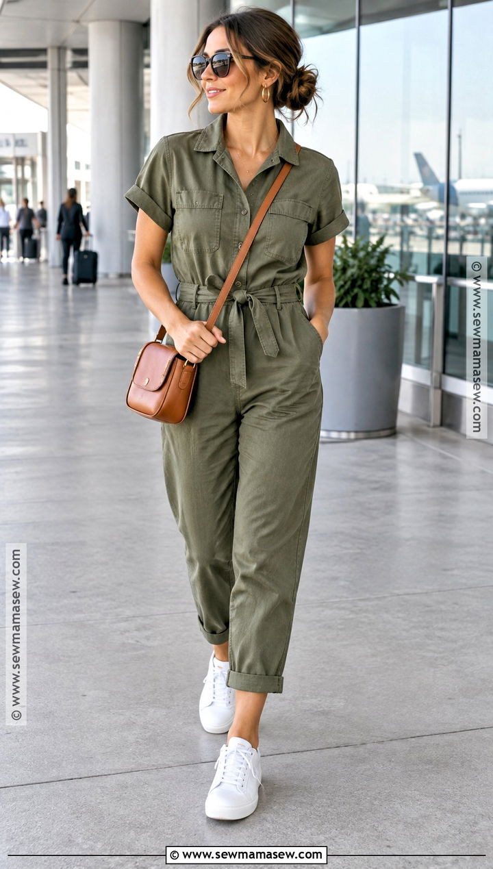 70 Degree Fall Outfit With A Jumpsuit And Sneakers - 25 70 degree weather outfit fall ideas
