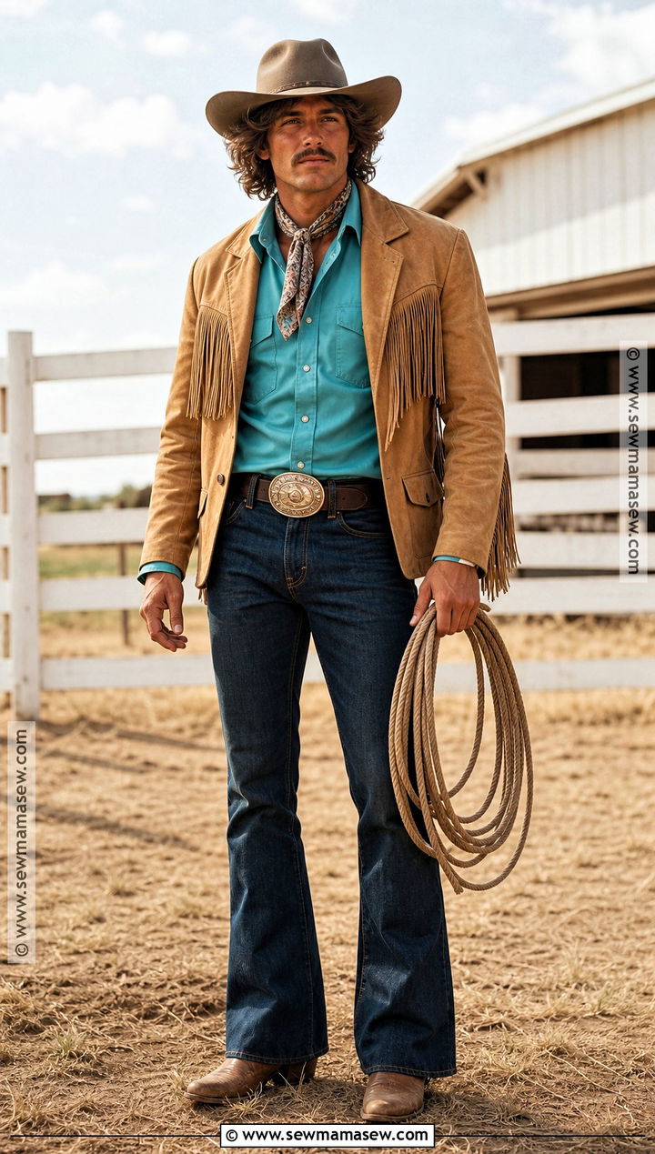 70s Western Cowboy Costume - 35 70s halloween costume ideas