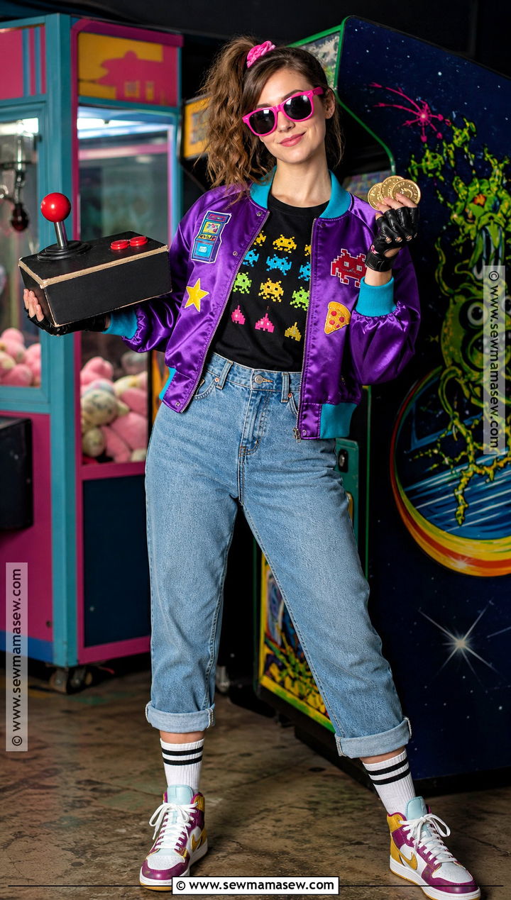80s Arcade Gamer Dress Up Costume - 30 80s dress up ideas