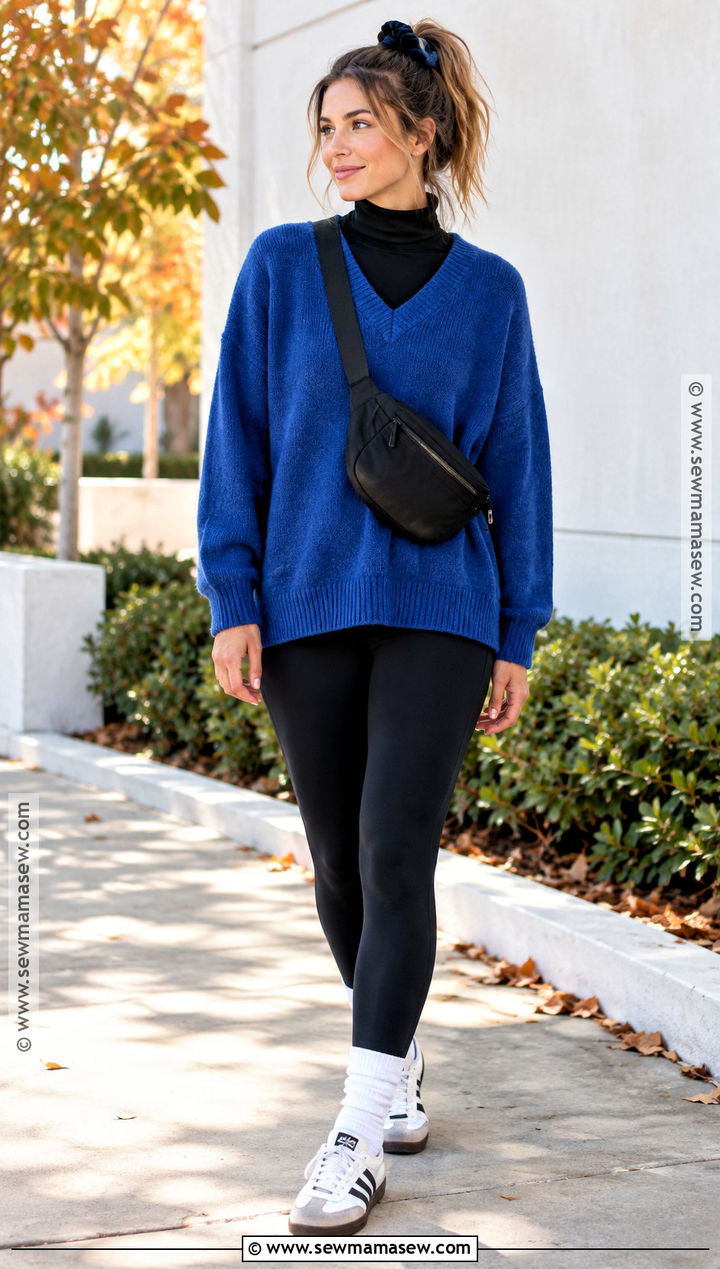 80s Fall Oversized Sweater Outfit - 20 80S Fall Fashion Ideas