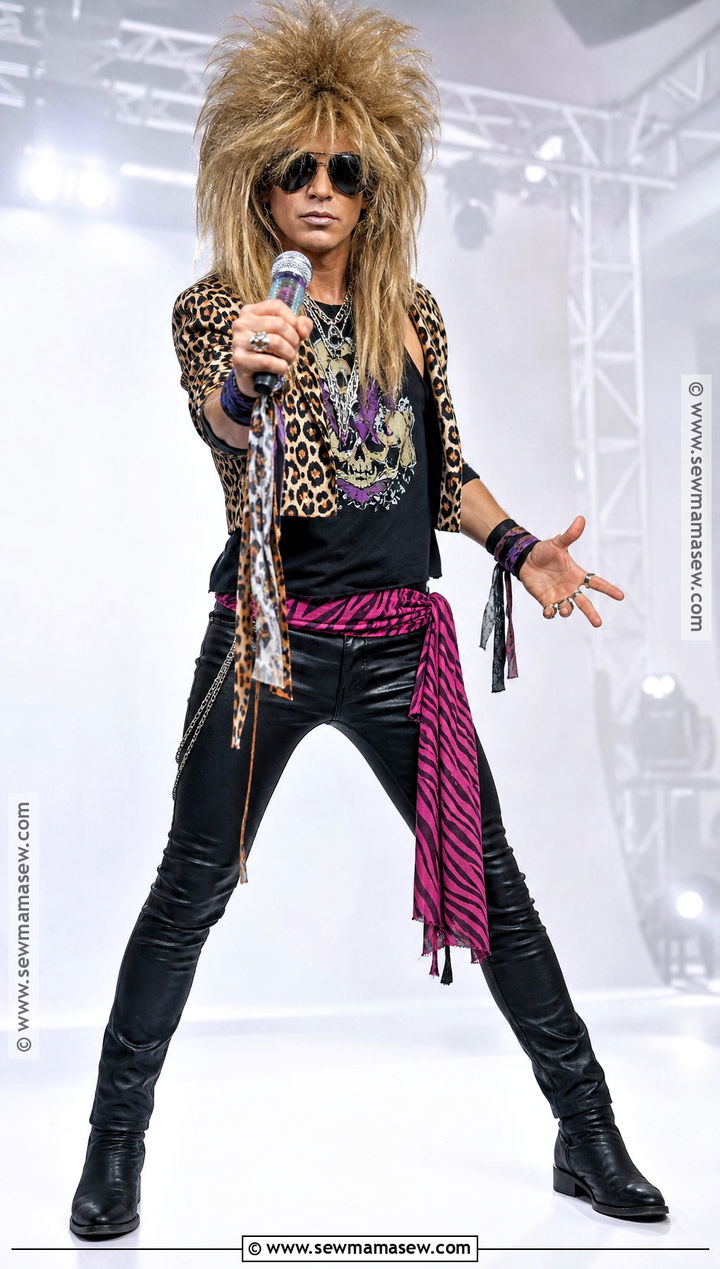 80s Hair Metal Singer Dress Up Costume - 30 80s dress up ideas