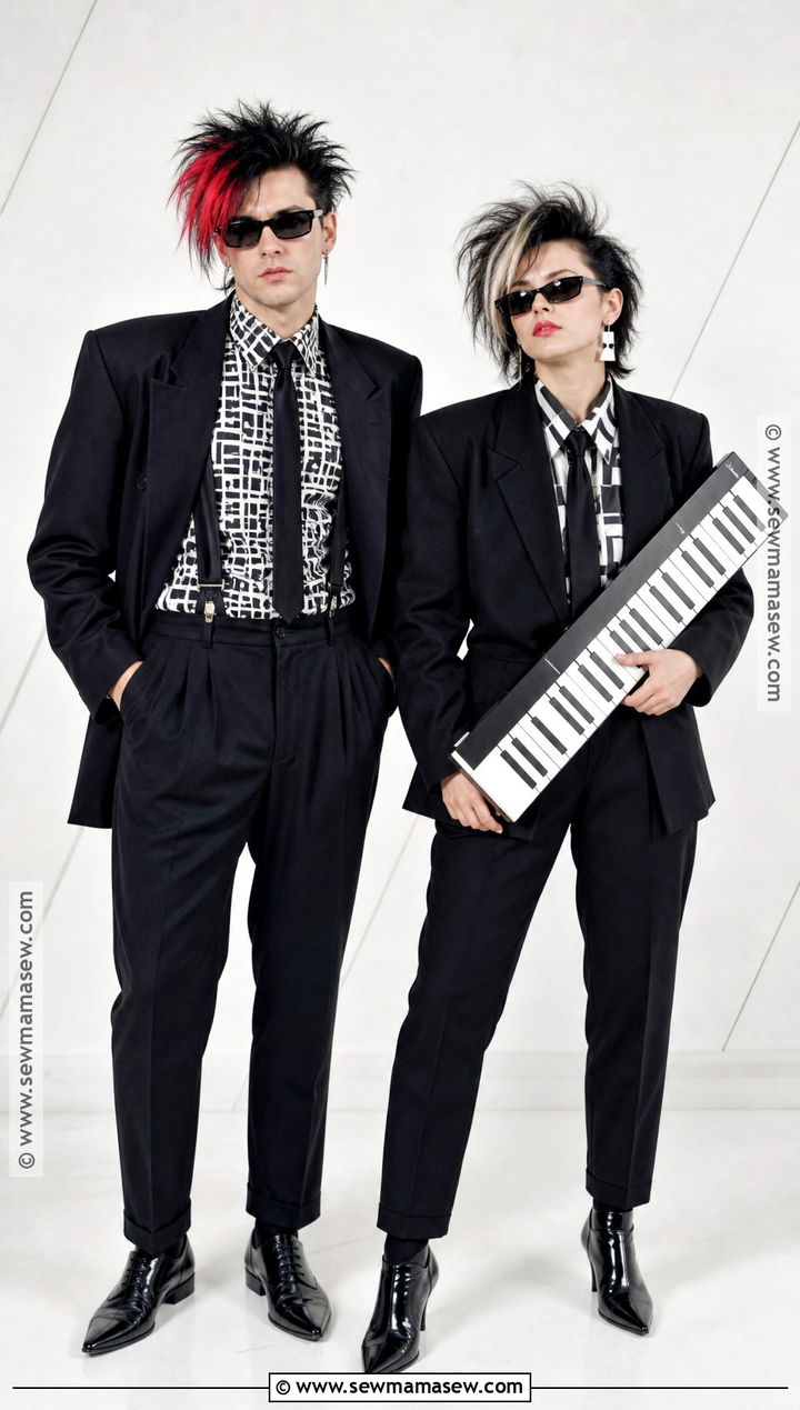 80s New Wave Couple Costume - 30 80s couple costume ideas