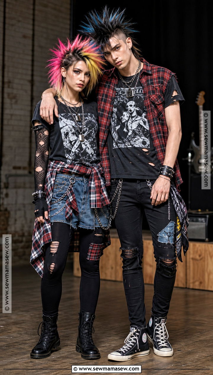 80s Punk Couple Costume - 30 80s couple costume ideas