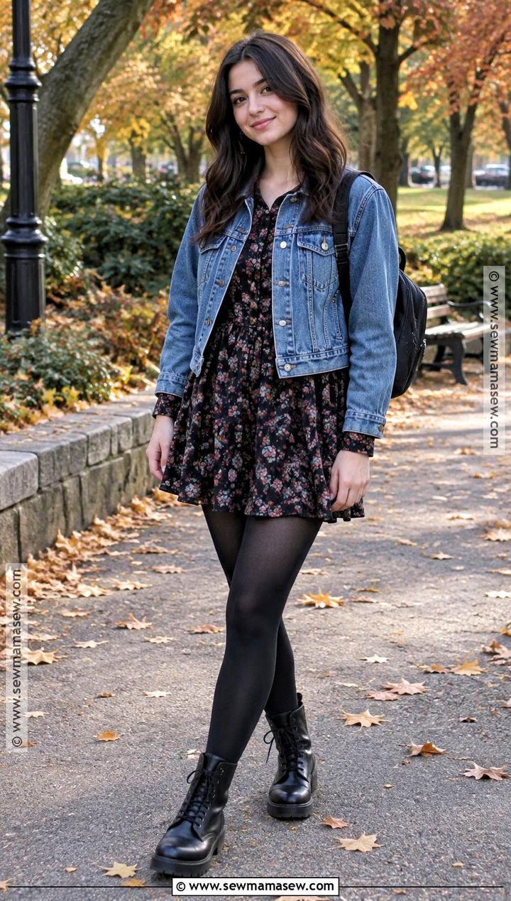 90s Babydoll Dress With Combat Boots - 20 fall 90s outfits