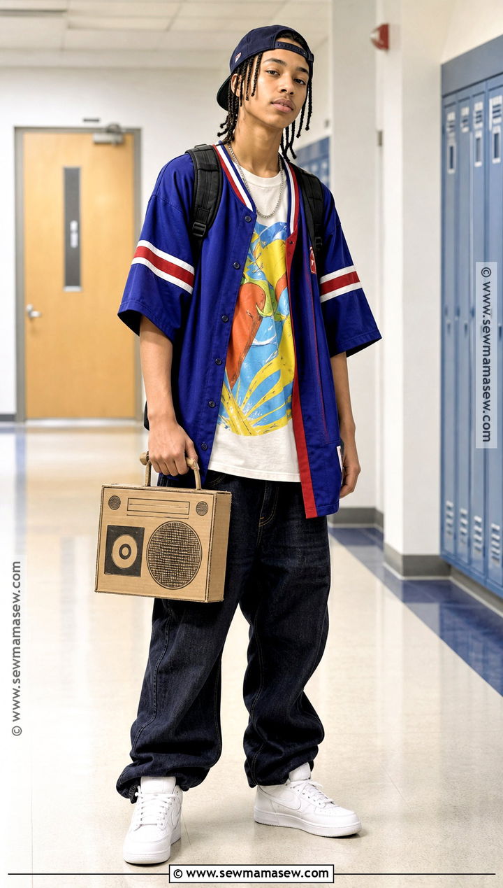 90s Baggy Hip Hop Outfit - 30 90S Dress Up Day At School Ideas