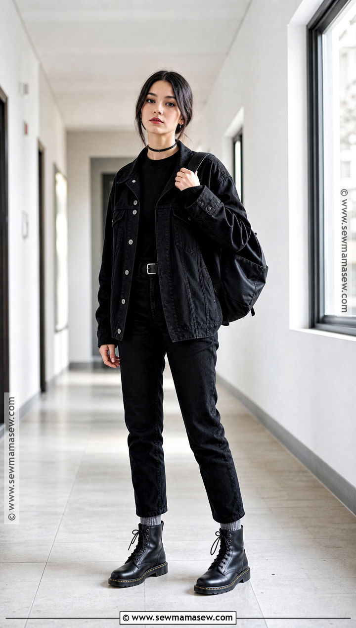 90s Black Monochrome Outfit - 30 90S Dress Up Day At School Ideas