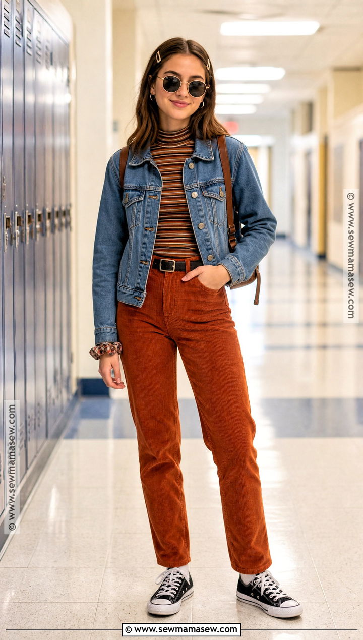 90s Corduroy Pants Outfit - 30 90S Dress Up Day At School Ideas