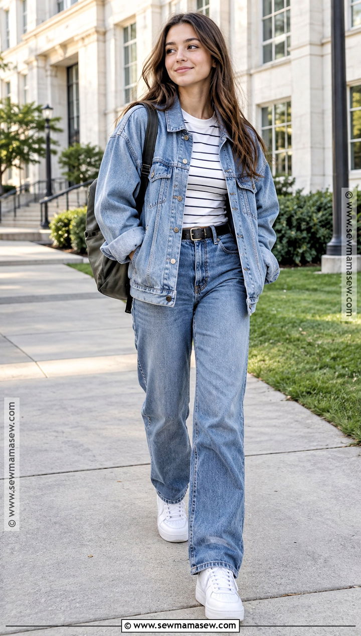 90s Double Denim School Outfit - 15 90S Back To School Outfits
