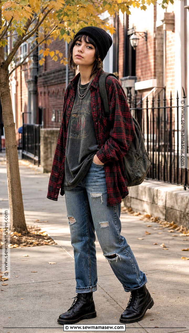 90s Grunge Halloween Outfit - 50 halloween outfit ideas