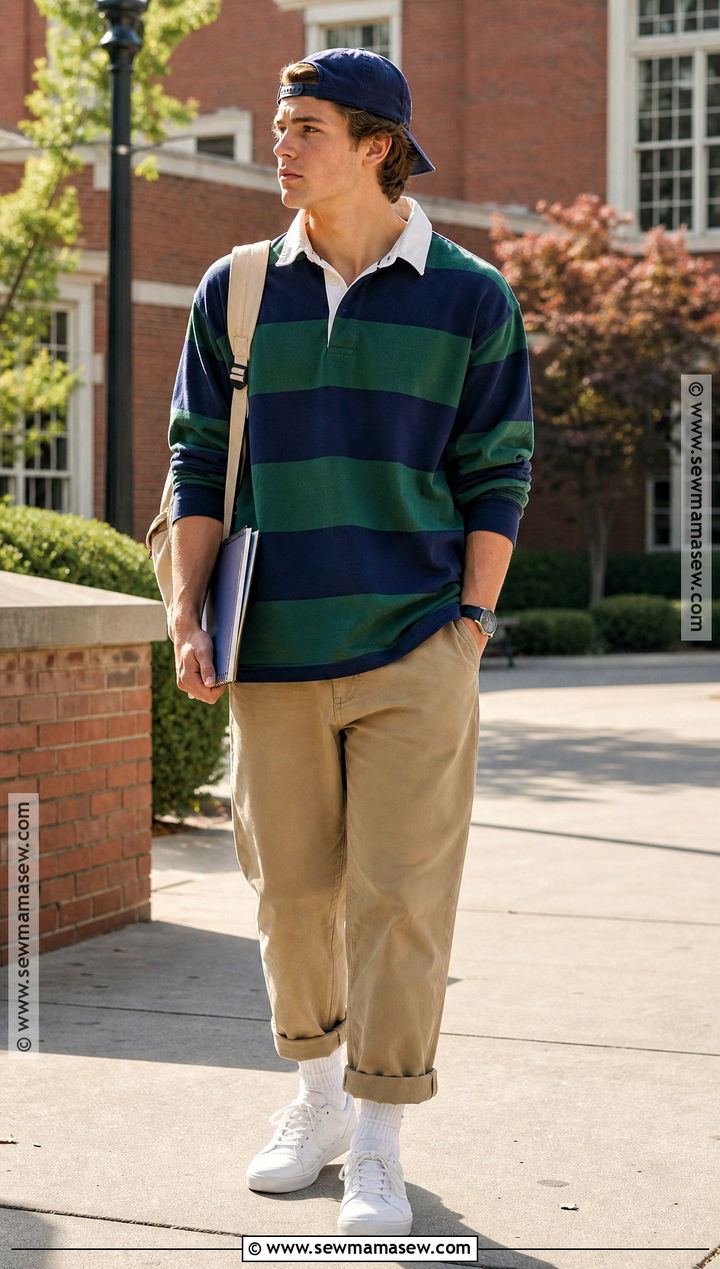 90s Rugby Shirt Outfit - 30 90S Dress Up Day At School Ideas