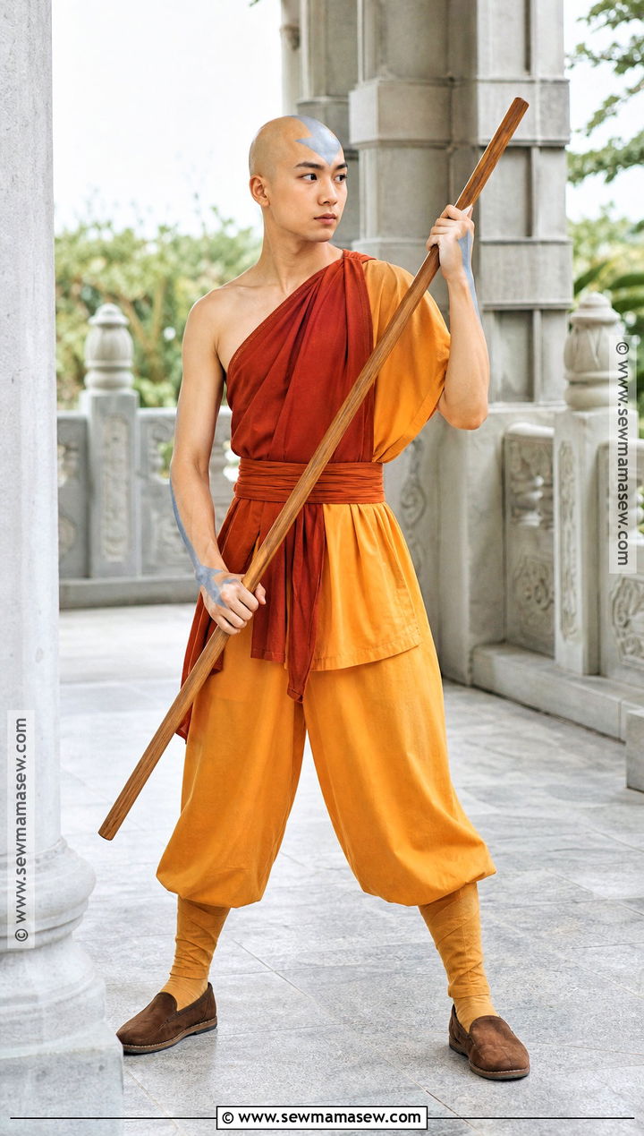 Aang Air Nomad Costume - 30 Avatar Costume Ideas