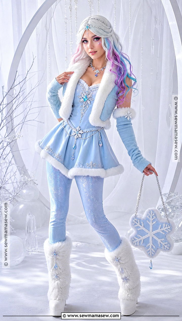 Abbey Bominable Cosplay With Faux Fur Dress - 45 monster high cosplay ideas