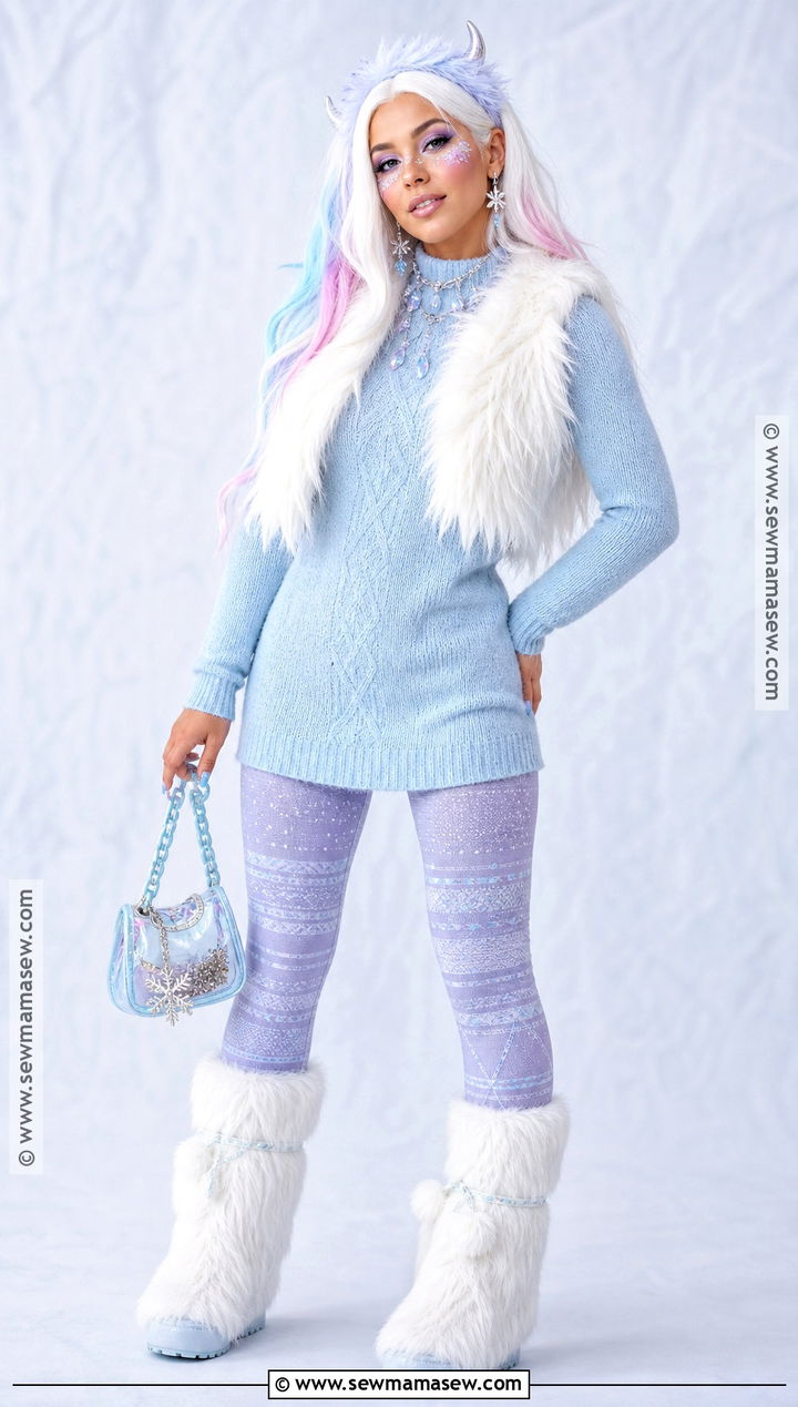 Abbey Bominable Costume With Faux Fur Boots - 50 monster high costume ideas