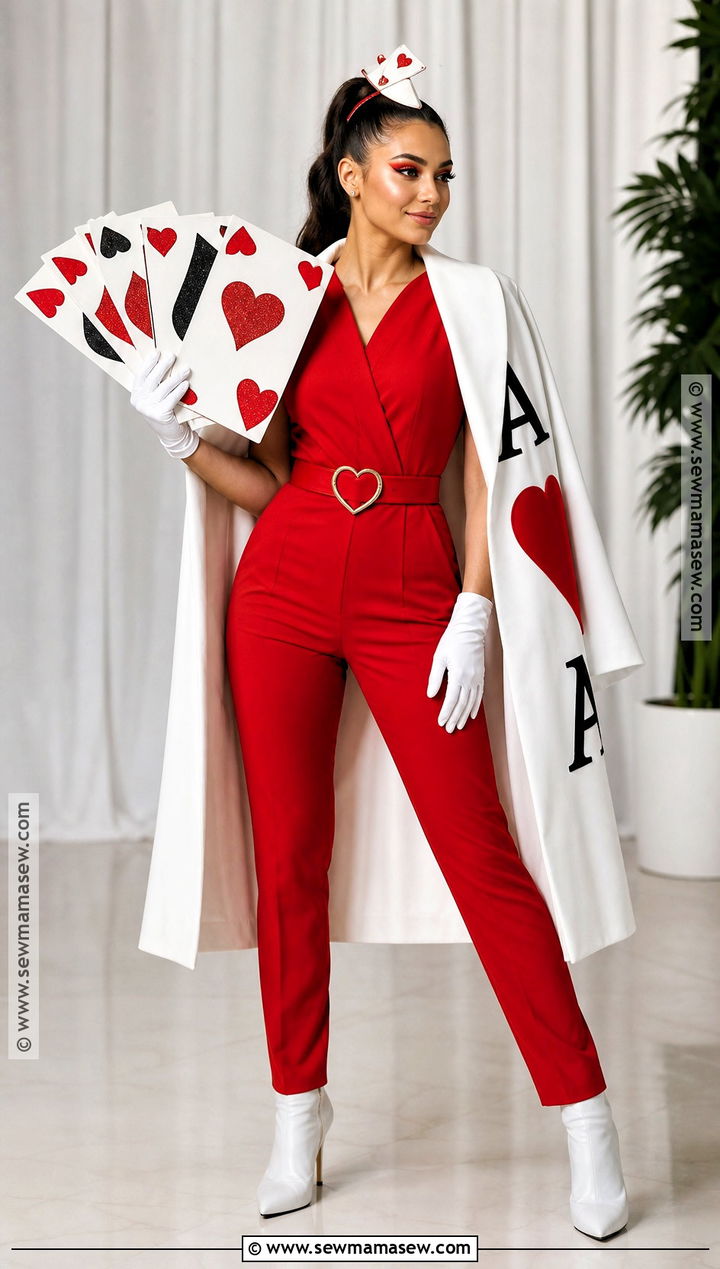 Ace Of Hearts Costume With Card Cape - 35 alice in wonderland costume ideas