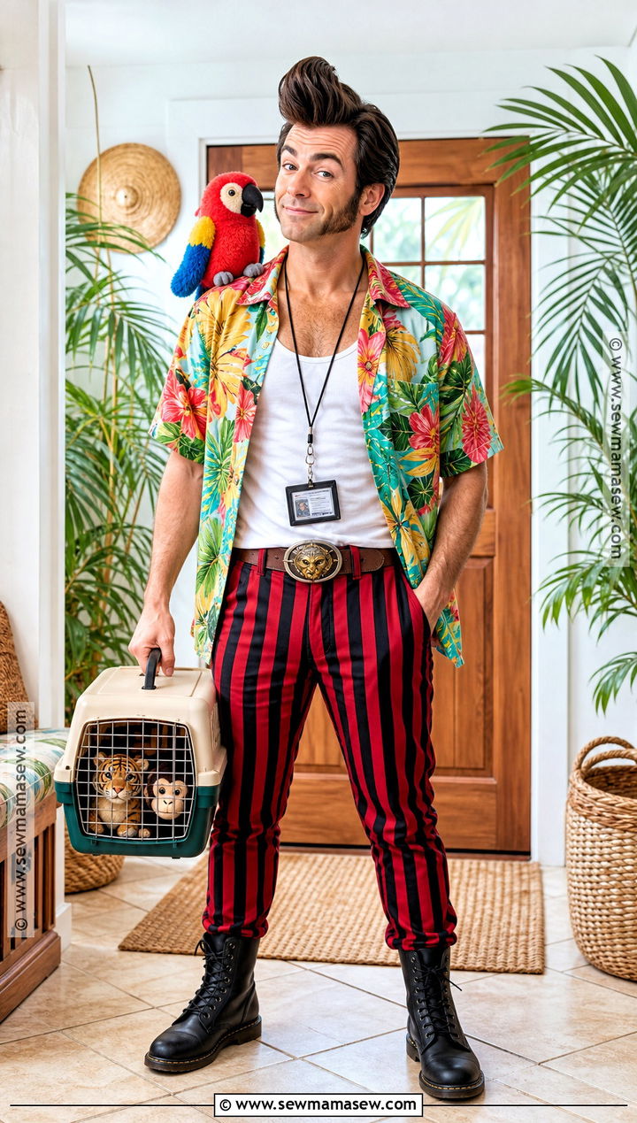 Ace Ventura Costume With Printed Shirt - 40 halloween costumes for men